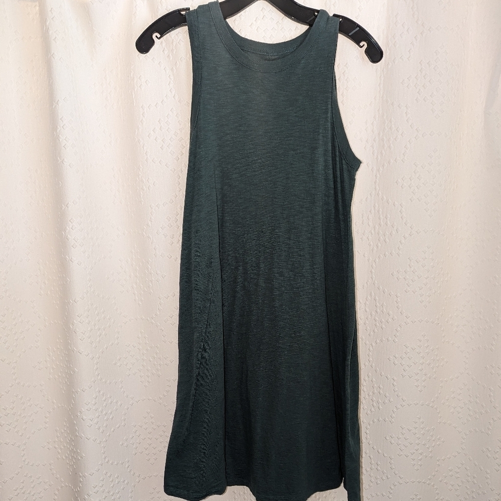 Universal Thread Women's XS Olive Green‎ Slub Flowy Midi Dress